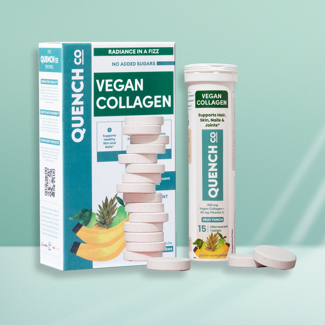 Vegan Collagen Effervescent Tablets: Plant-Based Beauty Boost in Every Sip